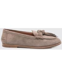 Aquazzura - "Freddie" Suede Flat Mocassin - Lyst