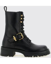 Versace - Ankle Boots With Buckle - Lyst