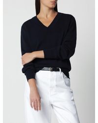 Rohe - V-Neck Pure Merino Wool Jumper - Lyst