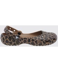 Crocs™ - Classic Animal Print Eva Ballet Flats - Lyst
