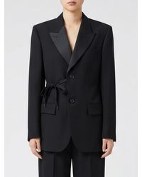 Balenciaga - Double Breasted Wool Blazer - Lyst
