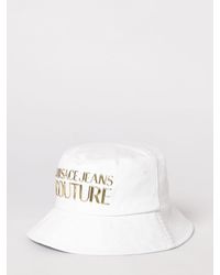 Versace Jeans Couture - Cotton Twill Hat With Logo - Lyst