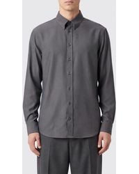 Giorgio Armani - Slim Fit Silk And Viscose Blend Shirt With French Collar - Lyst