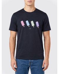 Paul Smith - Crew Neck Cotton T-Shirt - Lyst