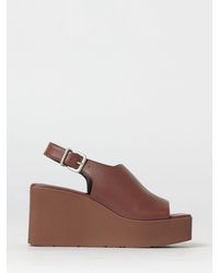 Vic Matié - Vic Mati&Eacute Leather Wedge Sandal - Lyst