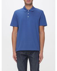 A.P.C. - Basic Cotton Polo With Logo - Lyst