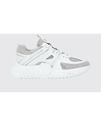 Philipp Plein - Leather Low-Top Sneakers With Rhinestones And Hexagon Logo - Lyst