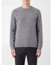 Emporio Armani - Wool And Mohair Blend Crewneck Jumper - Lyst