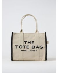 Marc Jacobs - Ithe Large Tote Bag N Canvas With Jacquard Logo - Lyst