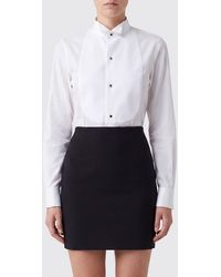 Maison Margiela - Cotton Poplin Shirt With Wing Collar - Lyst
