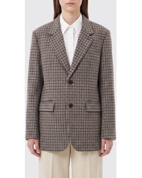 DUNST - Blazer Corto De Botonadura Sencilla De Pura Cachemira Con Cuello De Solapa - Lyst