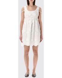 THE GARMENT - Off-The-Shoulder Organic Cotton Mini Dress With Square Neckline - Lyst