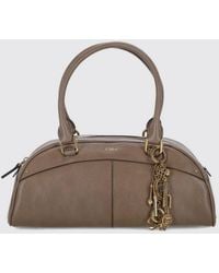 Chloé - Chlo&Eacute Leather Bowling Bag - Lyst