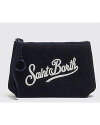 MC2 Saint Barth - Mini Handbag With Embroidered Logo And Keychain - Lyst
