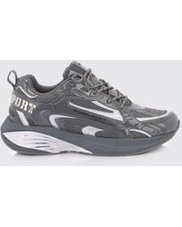 Philipp Plein - Pegasus Project Mesh And Patent Leather Sneakers - Lyst