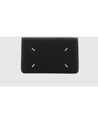 Maison Margiela - Four Stitches Grained Leather Bifold Card Holder - Lyst