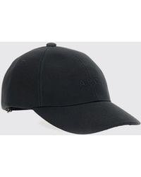 A.P.C. - Cotton Baseball Cap With Contrasting Embroidered Logo - Lyst