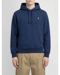 Polo Ralph Lauren - Cotton Hoodie With Pony Logo - Lyst