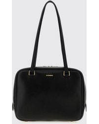 Jil Sander - Vision Ovine Leather Shoulder Bag With Double Handle And Zip - Lyst
