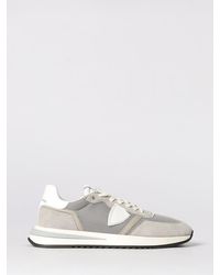Philippe Model - Suede And Mesh Sneakers - Lyst