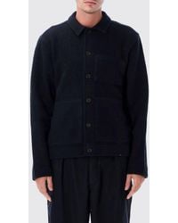 Universal Works - Wool-Blend Shirt Jacket With Patch Pockets And Classic Collar - Lyst