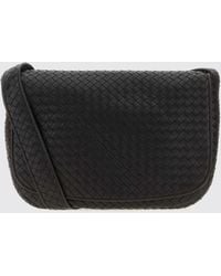 Bottega Veneta - Veneto Intrecciato Lambskin Messenger Bag - Lyst