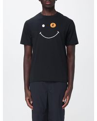 Save The Duck - Cotton Crewneck T-Shirt With Contrasting Front Logo By - Lyst