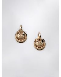 Panconesi - Blow Up Hängeohrringe Aus 18K Vergoldetem Messing Mit Abgerundetem Design - Lyst