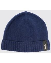 Borsalino - Cashmere Beanie Hat With Cuffed Brim And Logo Patch - Lyst