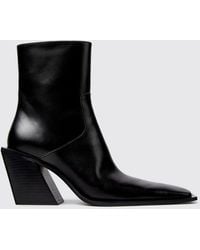 CAMPERLAB - Escandalo Smooth Leather Western Boots With Flared Heel - Lyst