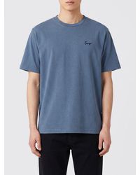 KENZO - Short-Sleeved Cotton T-Shirt With Contrast Embroidered Logo - Lyst