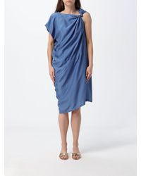 Tela - One-Shoulder Asymmetrical Linen Midi Kaftan - Lyst