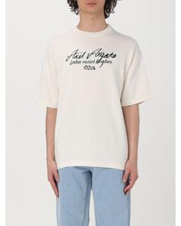 Axel Arigato - T-shirt in cotone con logo intarsiato - Lyst