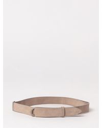 Orciani - Nobuckle Suede Belt - Lyst
