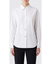 Max Mara - Slim Fit Long-Sleeve Cotton Shirt - Lyst