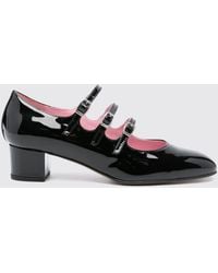 CAREL PARIS - Kina Patent Leather Mary Jane Pumps With Low Heel - Lyst