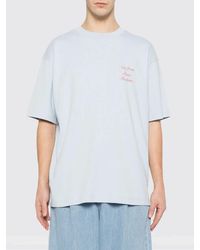 Drole de Monsieur - Cotton Casual T-Shirt With Slogan - Lyst