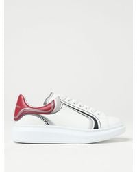 Alexander McQueen - Sneakers In Leather With Curve Tech Print - Lyst