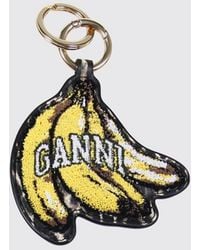 Ganni - Banana Recycled Leather Keychain - Lyst