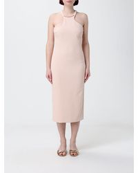 Elisabetta Franchi - Crêpe Midi Dress - Lyst