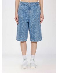 Carhartt - Python Print Denim Bermuda Shorts Snake Nixon Double Knee - Lyst