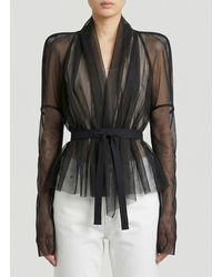 Rick Owens - Sheer Silk Blazer - Lyst