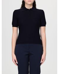 Max Mara - Cotton Knit Polo Shirt - Lyst