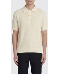 Balmain - Polo De Punto De Lana Y Lino - Lyst