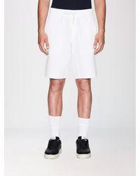 ARMANI EXCHANGE - Cotton Blend Jogging Shorts - Lyst