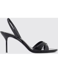 Paris Texas - Patent Leather Stiletto Heel Slingback Sandals - Lyst