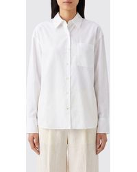 Rag & Bone - Relaxed Fit Cotton Poplin Shirt With Dropped Shoulders And Pocket - Lyst
