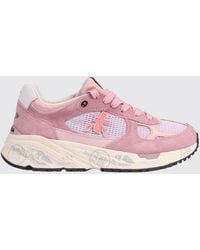 Premiata - Mased Laminated Leather And Nylon Sneakers - Lyst