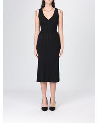 Elisabetta Franchi - Viscose Dress With Jewel Detail - Lyst