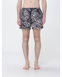 Gcds - Nylon Swimsuit With All-Over Logo - Lyst